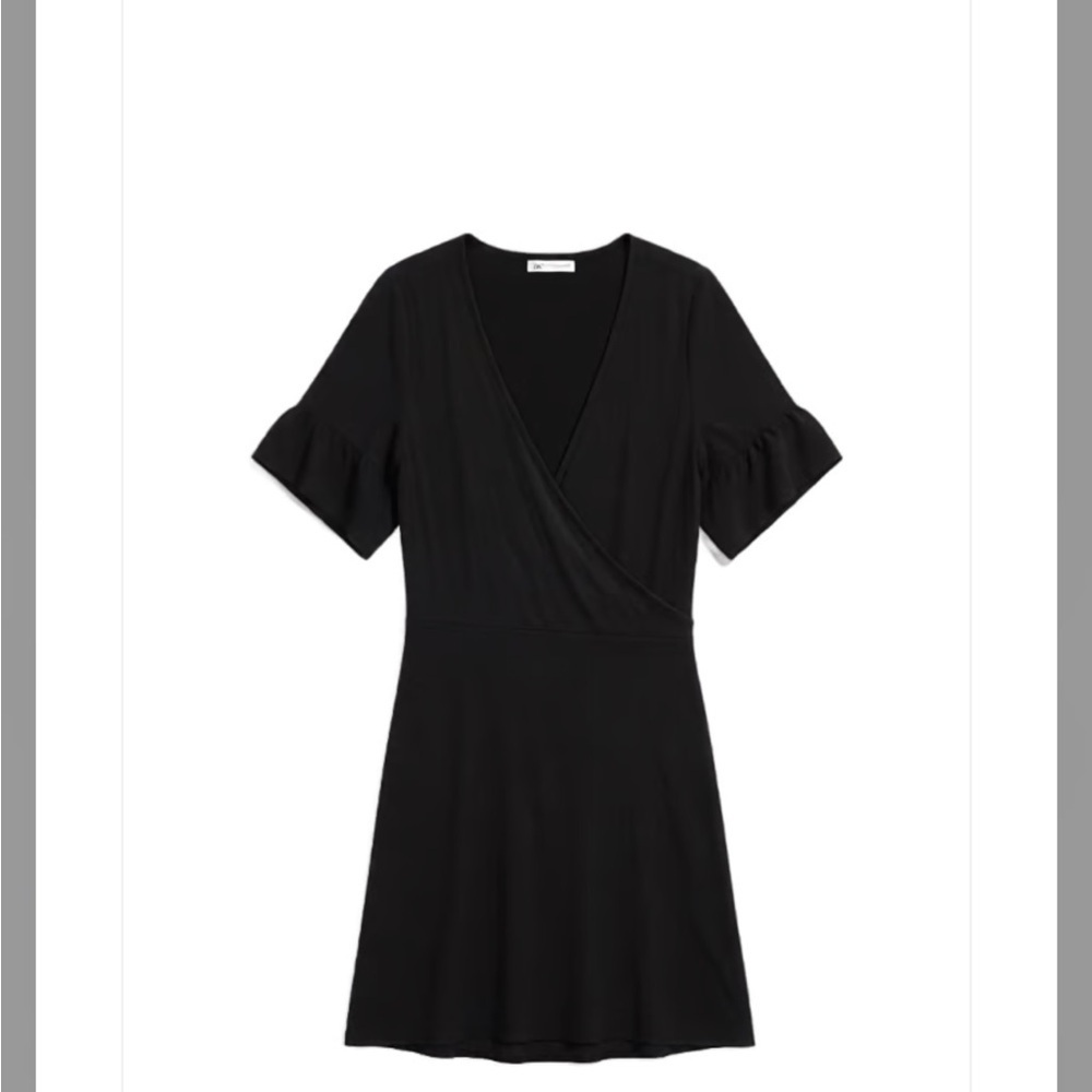 Ayla Women’s Black Flowy Tie Dress Size Medium - Picture 2 of 5